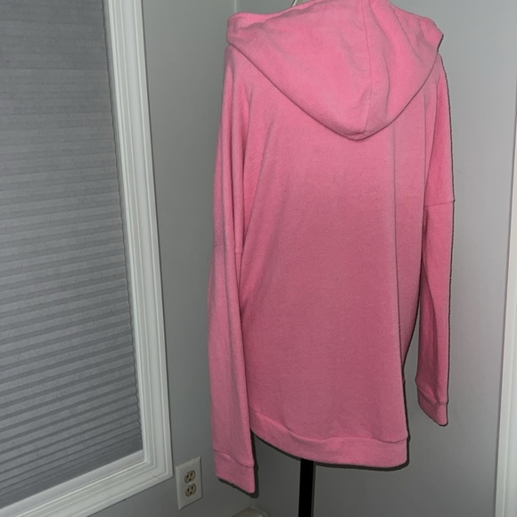 Bright Pink Hoodie Pullover Polar Fleece by Enti NWOT - Picture 5 of 9